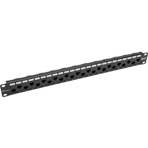 24PORT CAT6A CAT6 CAT5E FEEDTHROUGH 1URM TAA PATCH PANEL