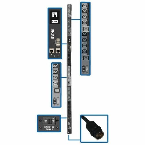 PDU 3PHASE SWITCHED 10KW 200/208/240V 24 C13 6 C19 L21-30P