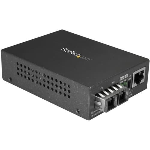 MULTIMODE FIBER MEDIA CONVERTER COPPER TO GIGABIT ETHERNET FIBER SC