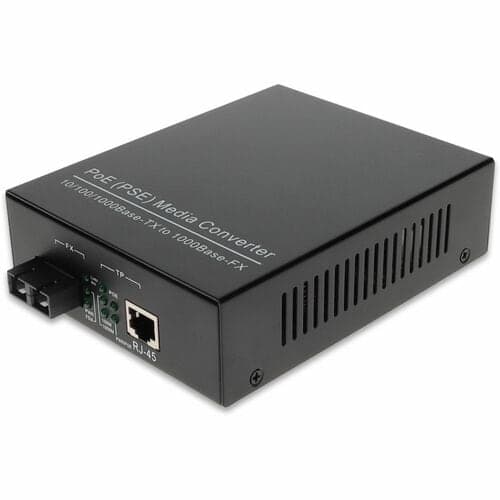 1GBS 1 RJ-45 TO 1 SC PORT POE+ MEDIA CONVERTER