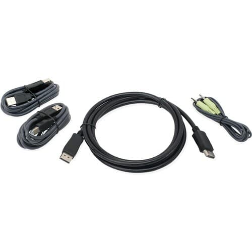 6SINGLE VIEW DISPLAYPORT USB KVM CABLE KIT W/ AUDIO TAA COMP