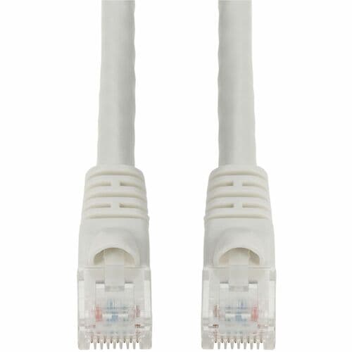 50FT WHITE CAT6 UTP PVC SNAGLESS BUBBLE BOOT PATCH CBL