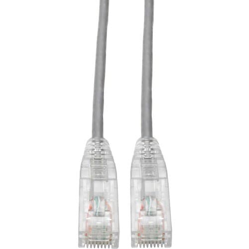 1FT CAT6 GRAY SNAGLESS UTP RJ45 MOLDED SLIM GIGABIT PATCH CABLE