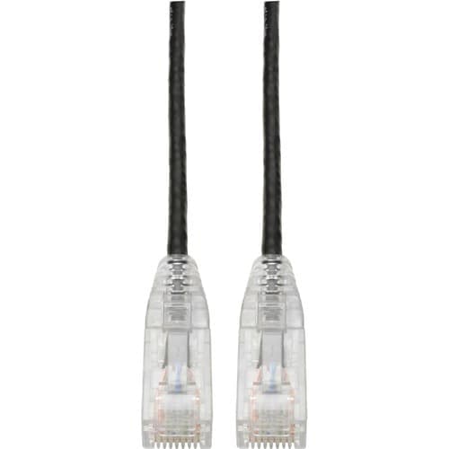 7FT CAT6 BLK SNAGLESS UTP RJ45 MOLDED SLIM GIGABIT PATCH CABLE