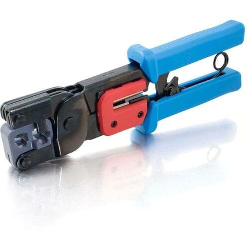 RJ11/RJ45 CRIMPING TOOL WITH CABLE STRIPPER