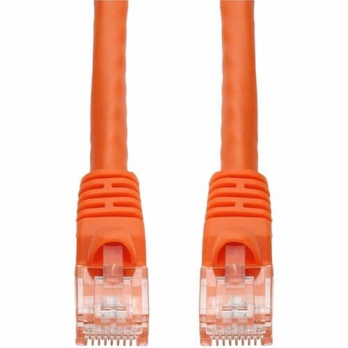 1FT ORANGE CAT5E UTP PVC SNAGLESS BUBBLE BOOT PATCH CBL