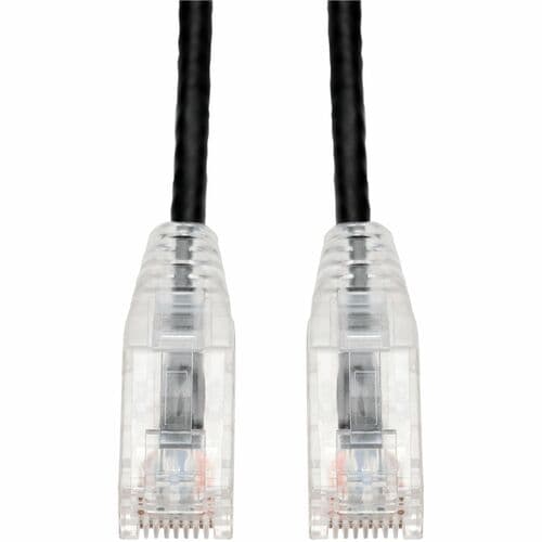 15FT BLACK CAT6A SLIM UTP PVC SNAGLESS CLEAR-CLAW PATCH CBL