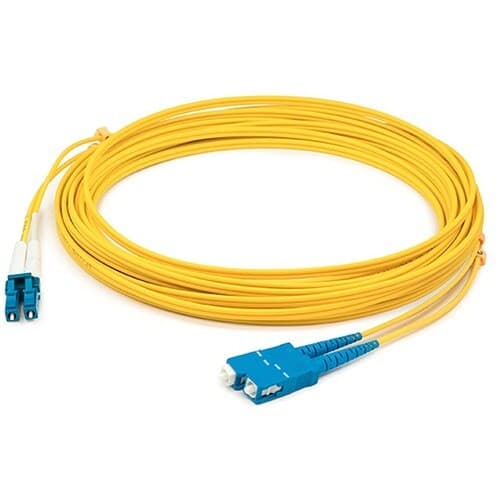ADDON LC/ASC M/M PATCH CBL 12M YELLOW OS2 DUPLEX FIBER OFNR