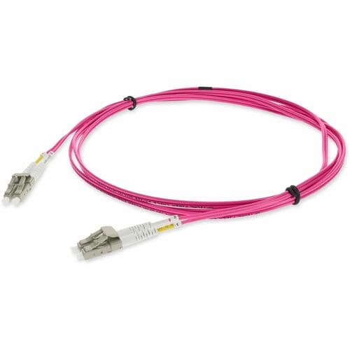 5M LC M/M MAGENTA OM4 DUPLEX OFNR-RISER FIBER PATCH CABLE