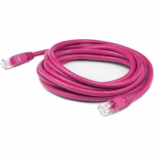 14FT PINK CAT5E UTP PVC SNAGLESS BUBBLE BOOT PATCH CBL