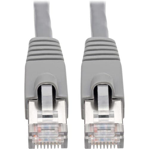 5FT CAT6A PATCH CABLE SNAGLESS SHIELDED STP 10G POE GRAY M/M
