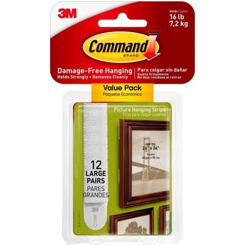 12PAIRS COMMAND 16LB HANGING STRIPS