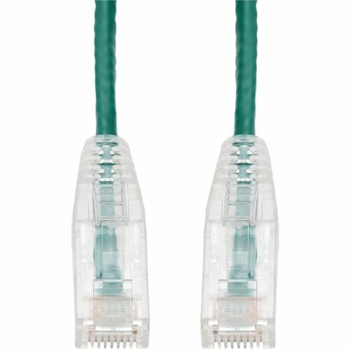 12FT GREEN CAT6 SLIM UTP PVC SNAGLESS CLEAR-CLAW PATCH CBL