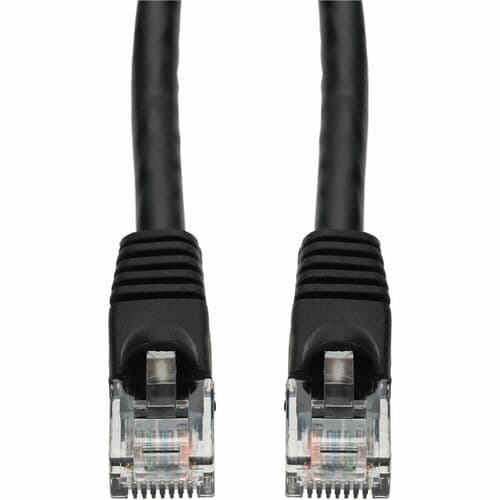 25FT BLACK CAT6 UTP PVC SNAGLESS BUBBLE BOOT PATCH CBL