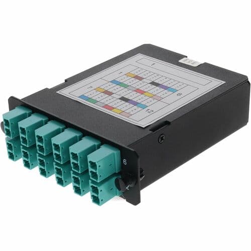 ADDON 4-BAY CASSETTE 24-FIBER MPO IN/12XLC OUT OM4