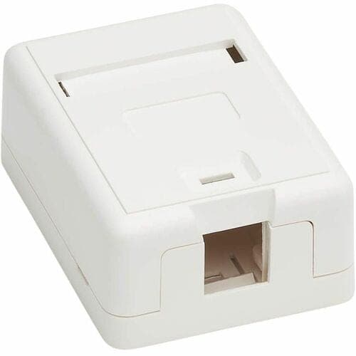 SURFACE-MOUNT BOX FOR KEYSTONE JACK 1-PORT WALL CELLING WHITE