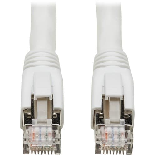 3FT CAT8 WHITE PATCH SNAGLESS 25G/40G CERTIFIED M/M POE CABLE