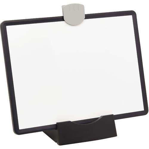 MAGNETIC DRY-ERASE WHITEBOARD WITH STAND  3 MARKERS BLACK FRAME