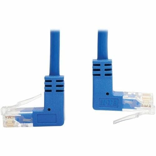10FT CAT6 BLUE ENET CABLE UP/DOWN SLIM ANGLED UTP MOLDED M/M
