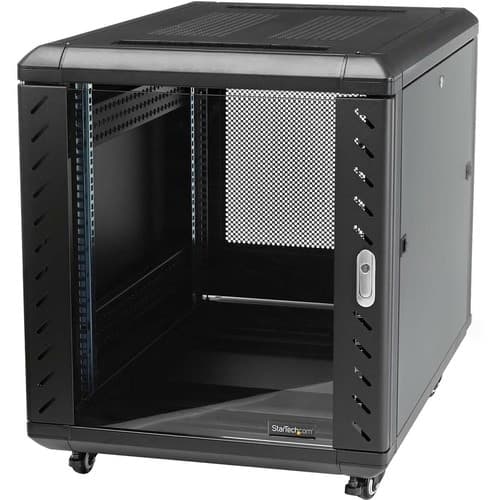 15U SERVER RACK CABINET 4 POST NETWORK EQUIPMENT RACK W/ CASTERS