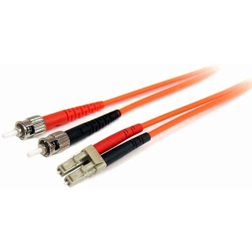 1M MULTIMODE FIBER OPTIC CABLE OM1 LC/ST 10G LSZH FIBER CABLE