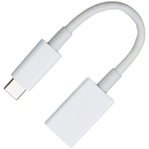 USBC MALE TO USB3 FEMALE ADAPTER CHARGE AND DATA WHITE