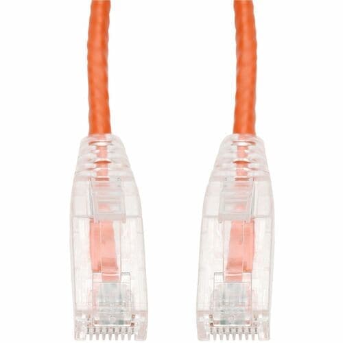 4FT ORANGE CAT6 SLIM UTP PVC SNAGLESS CLEAR-CLAW PATCH CBL