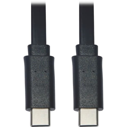 6FT USB C TO USB C CABLE FLAT USB 2.0 M/M THUNDERBOLT 3 BLACK