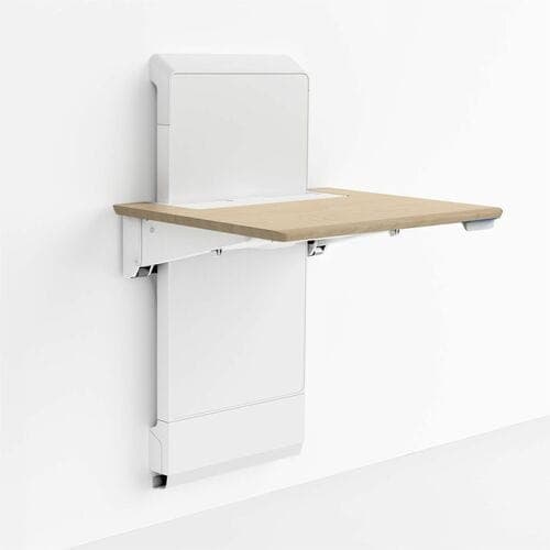 WORKFIT ELEVATE WALL DESK PWR ACCESS SNOW AND MAPLE