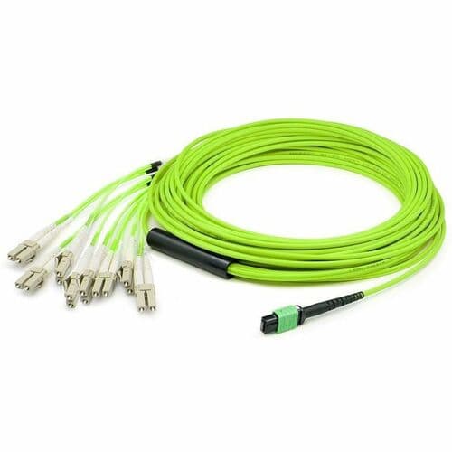 MPO-16/16XLC F/M FANOUT CABLE 3M 8-STRAND LIME GREEN OM5 FIBER