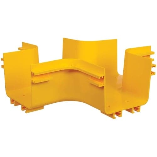 TOOLLESS HORIZONTAL 4-WAY JUNCTION FIBER ROUTING SYSTEM 5IN