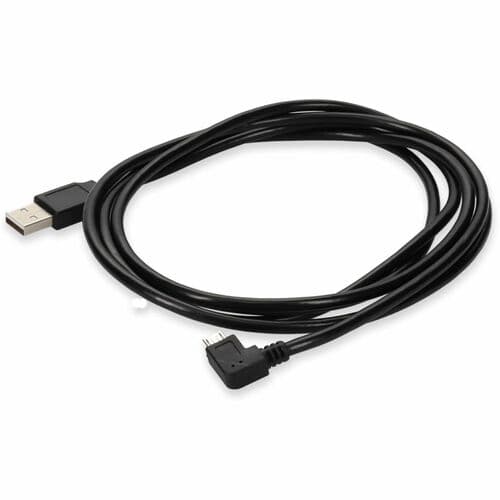 USB TO M-USB 2.0 B LEFT-ANGLE M TO M CABLE BLACK