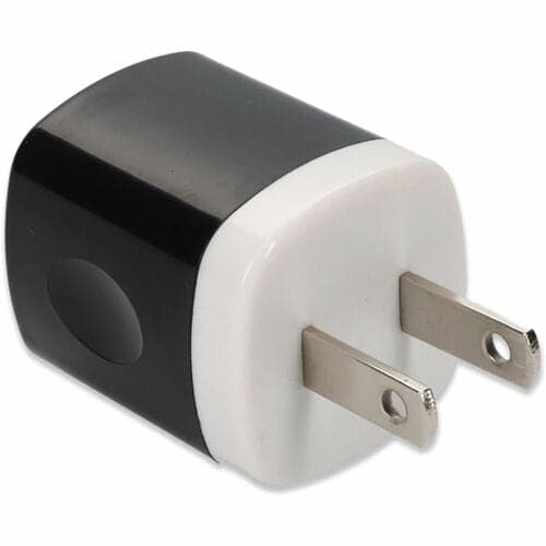 WALL CHARGER 1X 2USB-A 2.0 5V 1.5A BLACK