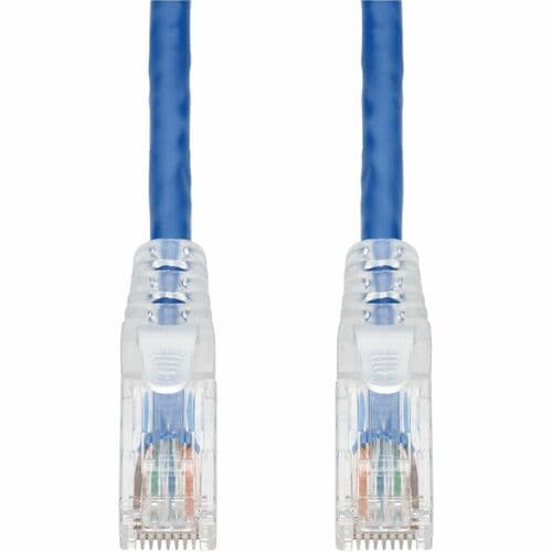 25FT BLUE CAT6 UTP PVC SNAGLESS EASY CLEAR BOOT TAA PATCH