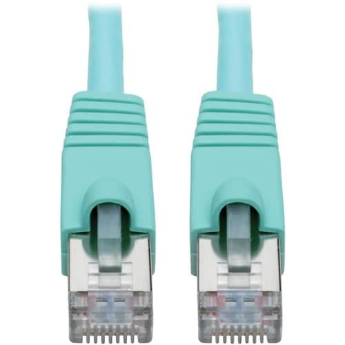 15FT CAT6A AQUA SNAGLESS SHIELDED POE 10G STP M/M