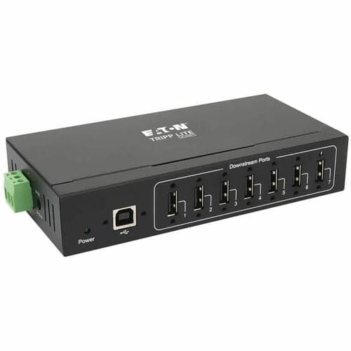 USB 2.0 HUB INDUSTRIAL 7PORT 15KV ESD IMMUNITY METAL MOUNTABLE
