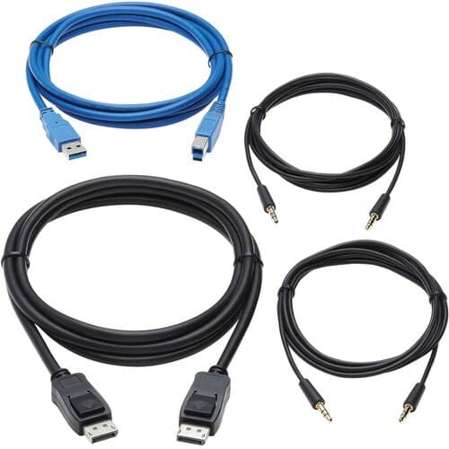 DISPLAYPORT KVM CABLE KIT 10FT B005-DPUA2-K AND B005-DPUA4 4K