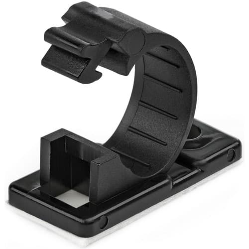 100 ADHESIVE CABLE MANAGEMENT CLIPS COMPUTER/NETWORK CORD HOLDER