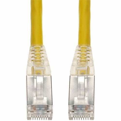 25FT YELLOW CAT6 STP PVC SNAGLESS EASY CLEAR BOOT PATCH CBL