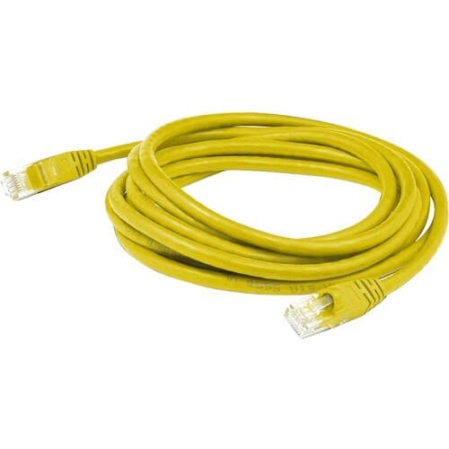 33FT YELLOW CAT6A FTP PVC SNAGLESS EASY CLEAR BOOT PATCH CBL