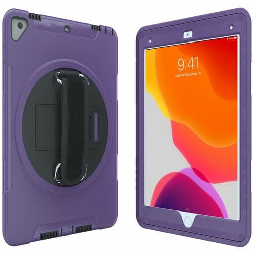 ROTATABLE GRIP KICKSTAND W/ BUILT IN 360 PURPLE PROTECTIVE CASE