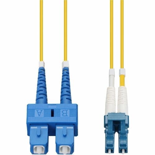 LC/SC M/M PATCH CBL 15M YELLOW OS2 RISER TAA FIBER