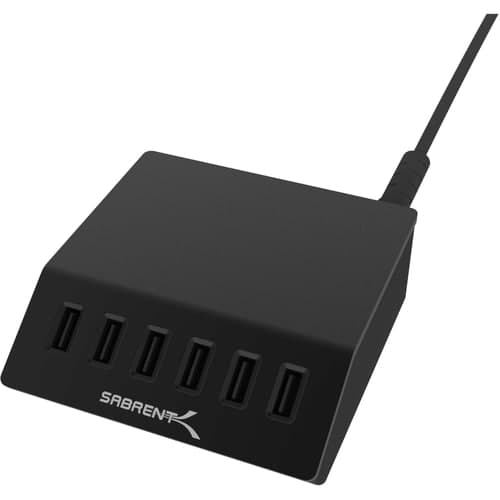 60W 6 PORT CHARGER UL CERTIFIED. AUTO DETECT