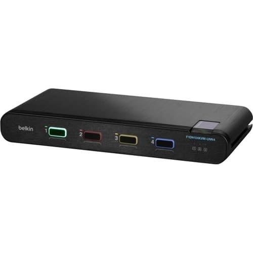 4-PORT SINGLE HEAD DP/HDMI TO DP/HDMI VIDEO SECURE DT KVM SWITCH