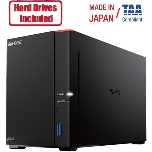 16TB LINKSTATION 720D NAS 2X8TB HD INCLUDED 2.5 MULTI-GBE