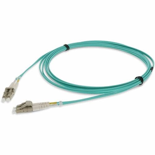 LC M/M OM3 LSZH PATCH CABLE 1M AQUA DUPLEX FIBER