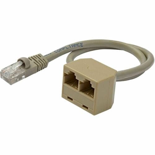 RJ45 SPLITTER CABLE ADAPTER NETWORK CABLE DROP SPLITTER F/M