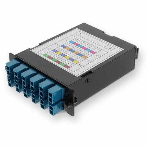 4-BAY CASS 3X 12-FIBER MPO IN 12 LC DUPLEX OUT SINGLE-MODE OS2