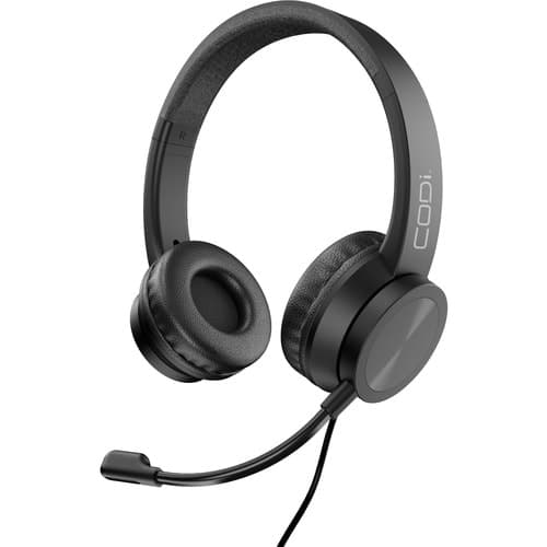NOISE CANCELLING USB-A HEADSET PIVOTING BOOM MIC VOLUME CONTROL