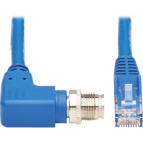 10M ENET CABLE M12 XCODE CAT6 1G UTP RIGHT-ANGLE M12 RJ45 MM 10M